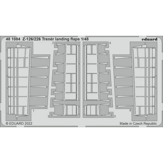 Eduard 481084 1/48 Zlin Z-126/226 Trener Landing Flaps Detail set for Eduard kits