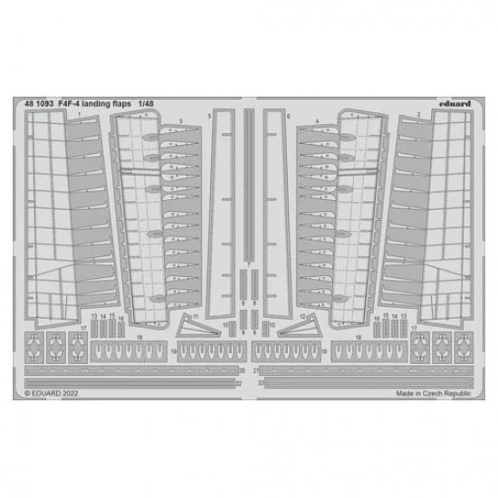 Eduard 481093 1/48 Grumman F4F-4 Wildcat Landing Flaps set for Eduard kits