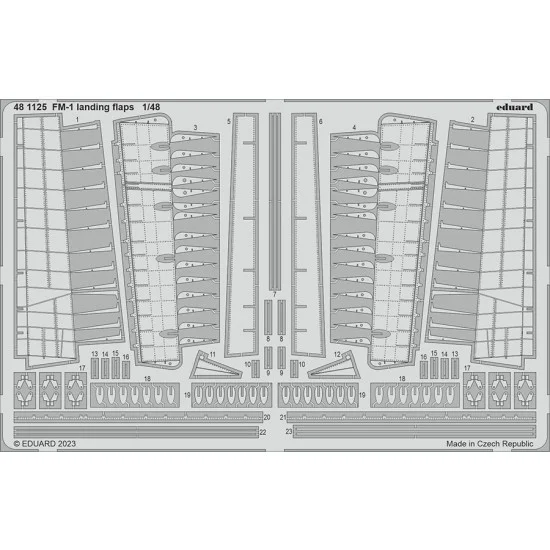 Eduard 481125 1/48 Grumman Wildcat FM-1 Landing Flaps Photo-etched set for Eduard kits