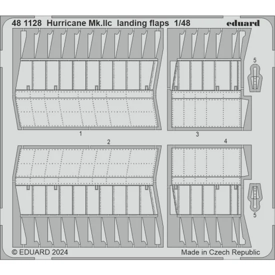 Eduard 481128 1/48 Hawker Hurricane Mk. IIC Landing Flaps Photo-Etched Accessories for HobbyBoss