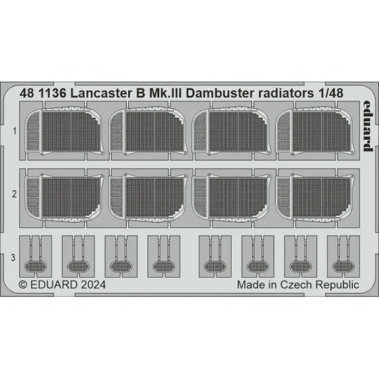 Eduard 481136 1/48 Avro Lancaster B Mk.III Dambuster Radiators for HK Models - Model Planes