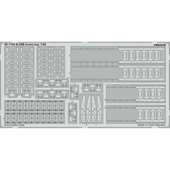 Eduard 481145 1/48 Martin B-26B Marauder Bomb Bay PE set for ICM kits