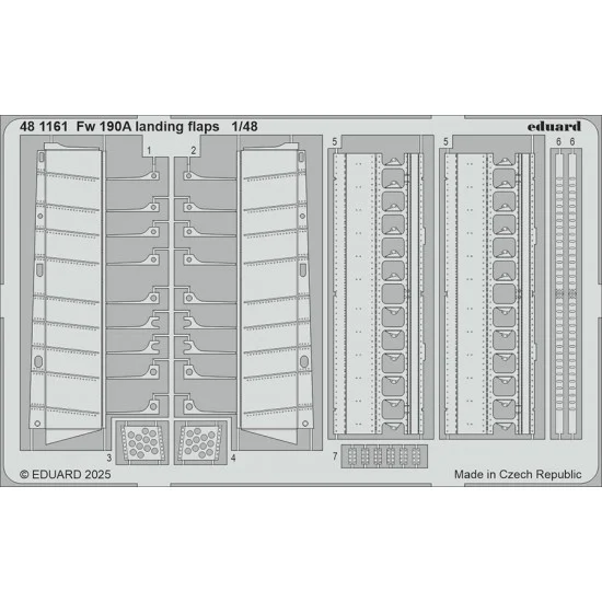 Eduard 481161 1/48 Focke-Wulf Fw 190A Landing Flaps Photo-etched set for Eduard kits