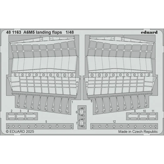 Eduard 481163 1/48 A6M5 Zero Landing Flaps Photo-etched set for Eduard kits