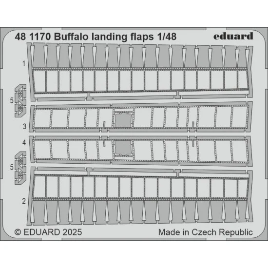 Eduard 481170 1/48 Brewster F2A Buffalo Landing Flaps (PE) for Tamiya kits - Model Planes