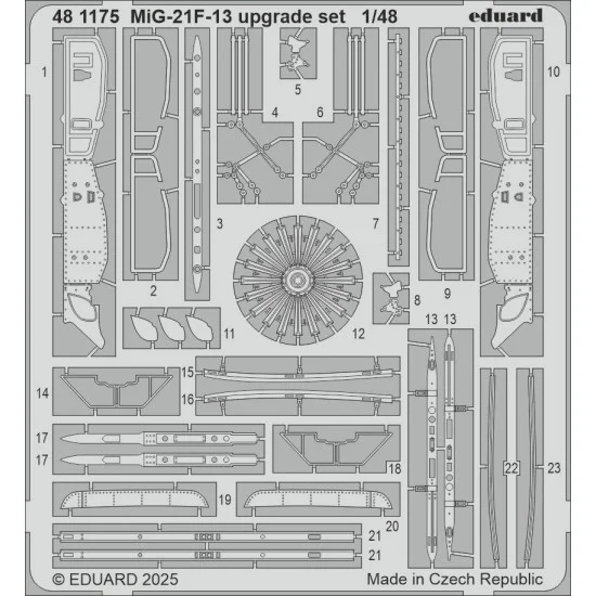 Eduard 481175 1/48 MiG-21F-13 Upgrade Set Photo-etched set for Eduard kits