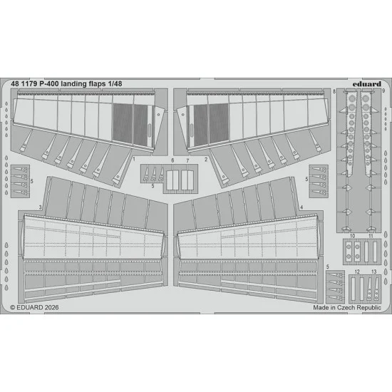 Eduard 481179 1/48 P-400 Landing Flaps Photo-etched set for Arma Hobby kits