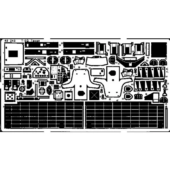 Eduard 48248 1/48 North American T-6G Texan Detail-up Set Vol.1 for Ocidental kit