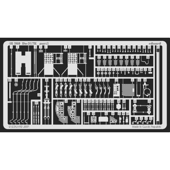 Eduard 48360 Photoetch for 1/48 Dornier Do 217E for Revell/Monogram kit - Model Planes