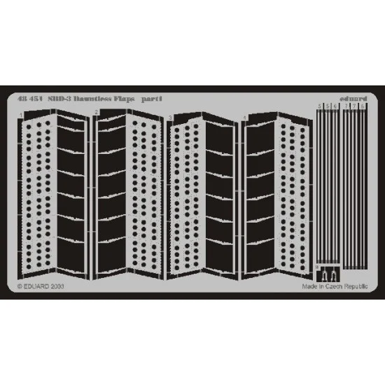 Eduard 48451 Photoetch for 1/48 SBD-3 Flaps for Hasegawa kit