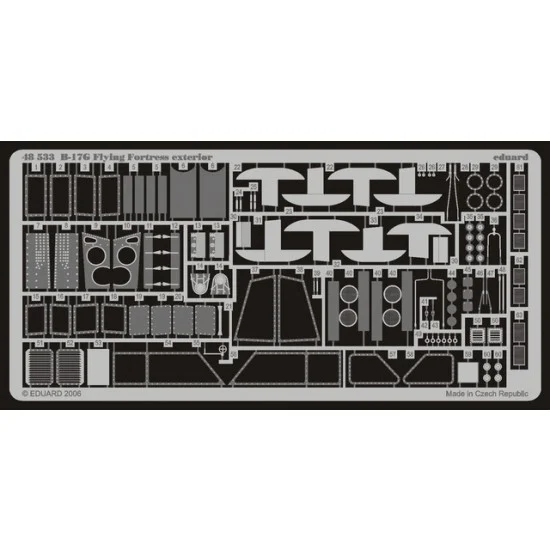 Eduard 48533 Photoetch for 1/48 B-17G Exterior for Revell/Monogram kit