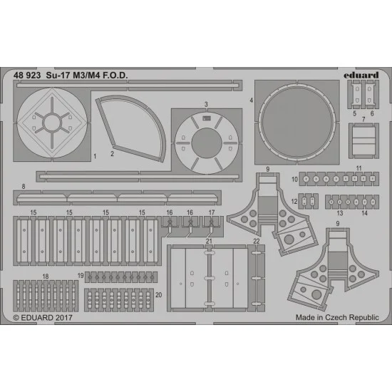 Eduard 48923 1/48 Sukhoi Su-17M3/M4 Fitter F.O.D. for Kitty Hawk kit #80144 (1PE)