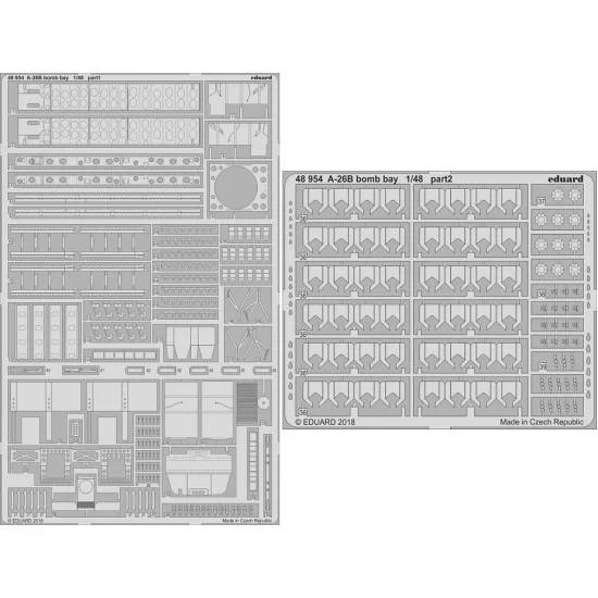 Eduard 48954 1/48 Douglas A-26B Bomb Bay Photo-etched Detail set for Revell kits