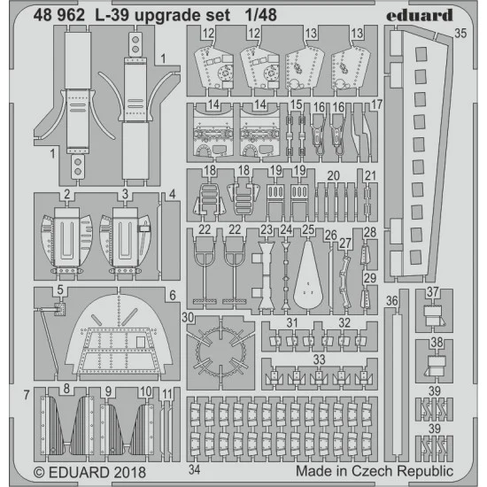 Eduard 48962 1/48 Aero L-39 Upgrade PE Set for Eduard kits