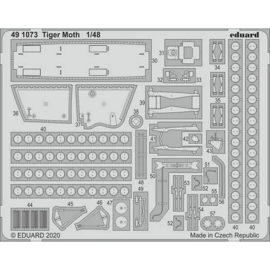 Eduard 491073 1/48 de Havilland Tiger Moth Detail Set for Airfix kits - Model Planes
