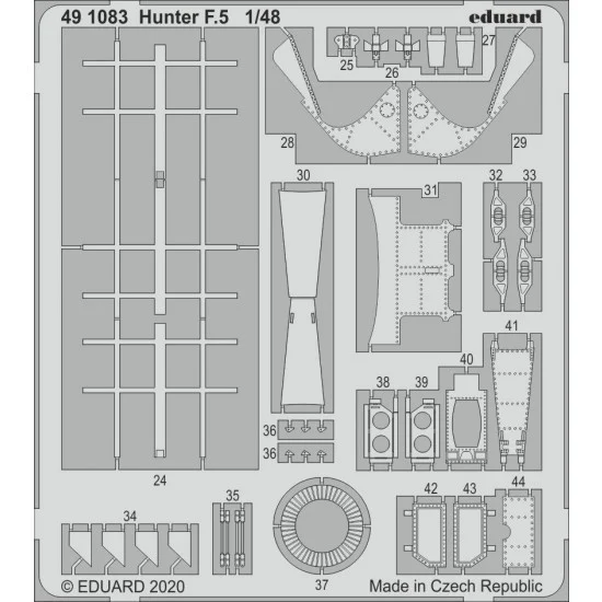 Eduard 491083 1/48 Hawker Hunter F.5 Detail Set for Airfix kits - Model Planes