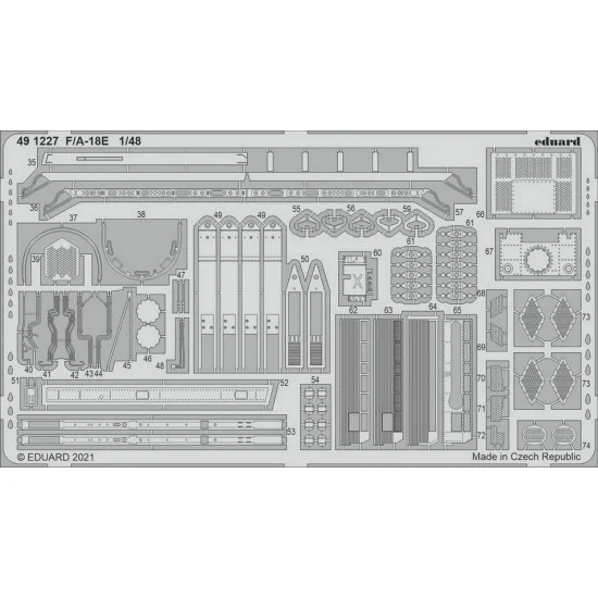 Eduard 491227 1/48 Boeing F/A-18E Super Hornet Detail parts for HobbyBoss kits