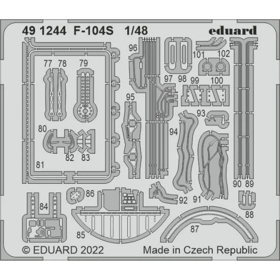 Eduard 491244 1/48 Aeritalia F-104S Starfighter Detail set for Kinetic kits