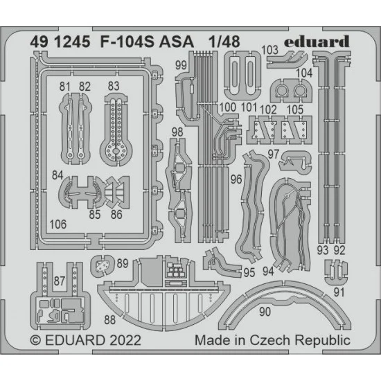 Eduard 491245 1/48 Aeritalia F-104S Starfighter ASA Detail set for Kinetic kits