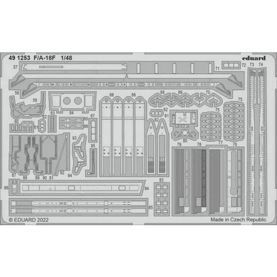 Eduard 491253 1/48 Boeing F/A-18F Super Hornet Detail set for Meng kits