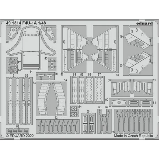 Eduard 491314 1/48 Vought F4U-1A Corsair Detail set for HobbyBoss kits