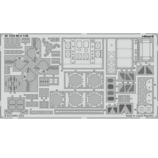Eduard 491320 1/48 Mil Mi-4 Detail set for Trumpeter kits