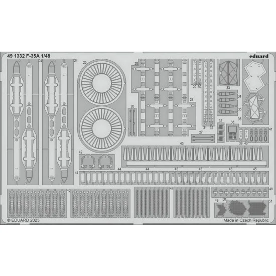 Eduard 491332 1/48 F-35A Lightning II Detail Set for Tamiya kits