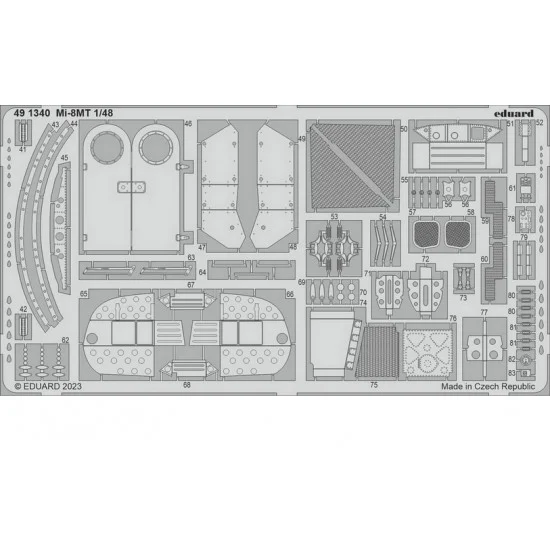 Eduard 491340 1/48 Mil Mi-8MT Detail Parts for Zvezda kits