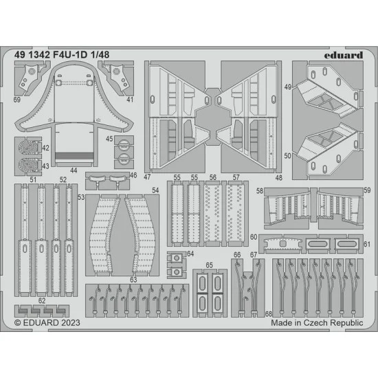 Eduard 491342 1/48 Vought F4U-1D Corsair Detail Parts for HobbyBoss kits