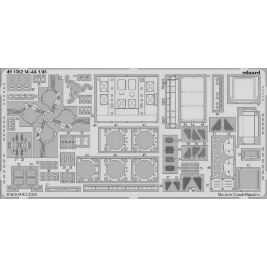 Eduard 491362 1/48 Mil Mi-4A Photo-etched set for Trumpeter kits