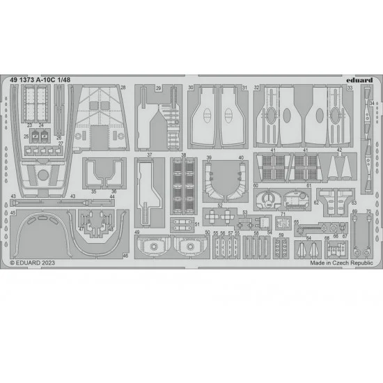 Eduard 491373 1/48 Fairchild Republic A-10C Thunderbolt II Photo-etched set for Academy kits