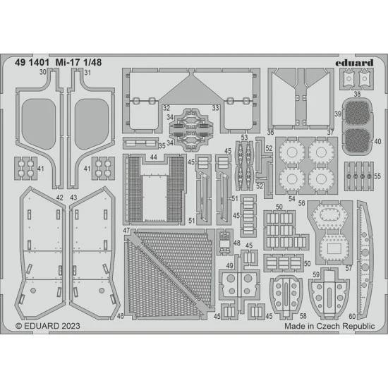 Eduard 491401 1/48 Mil Mi-17 Photo-etched set for Trumpeter kits
