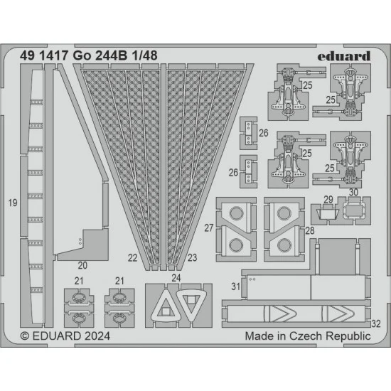 Eduard 491417 1/48 Gotha Go 244B Photo-etched set for ICM kits