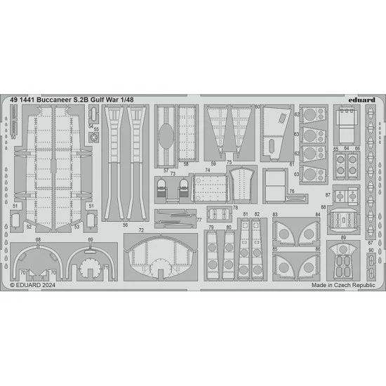 Eduard 491441 1/48 Gulf War Blackburn Buccaneer S.2B Photo-etched set for Airfix kits
