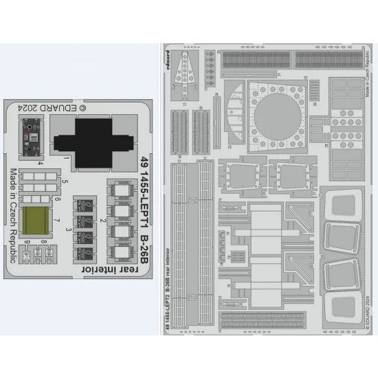 Eduard 491455 1/48 Martin B-26B Marauder Rear Interior PE set for ICM kits
