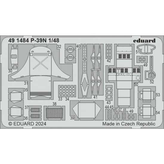 Eduard 491484 1/48 Bell P-39N Airacobra Detail Parts for Arma Hobby kits