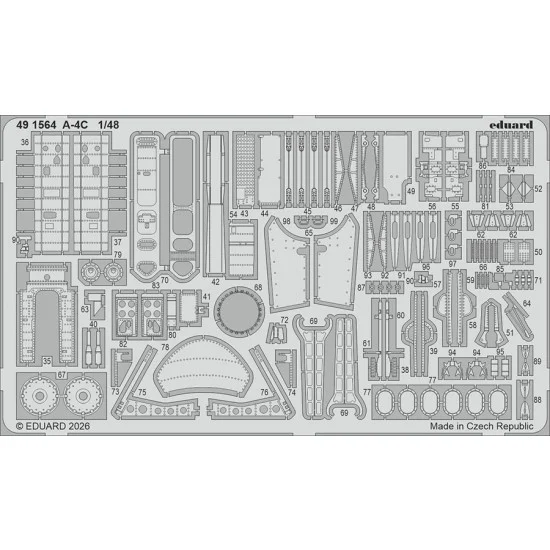 Eduard 491564 1/48 Douglas A-4C Skyhawk Photo-etched set for Hobby Boss kits
