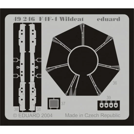 Eduard 49246 1/48 Grumman F4F-4 Wildcat Colour Photoetch Detail Set Vol.1 for Tamiya kit
