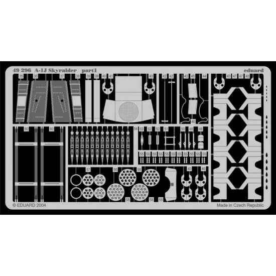 Eduard 49296 Colour Photoetch for 1/48 A-1J Skyraider for Tamiya kit
