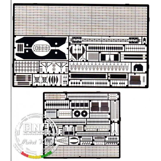 Eduard 53002 Photo-etched parts for 1/350 German Bismarck for Tamiya kit