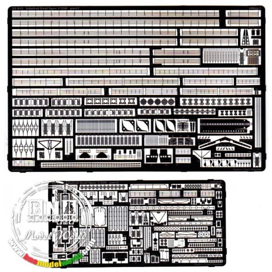 Eduard 53045 Photo-etched parts for 1/350 Admiral Graf Spee for Trumpeter kit