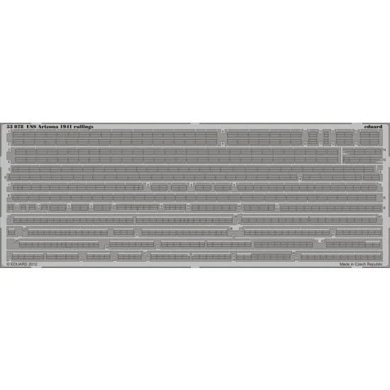 Eduard 53078 1/350 USS Arizona (BB-39) 1941 Railings for HobbyBoss kit