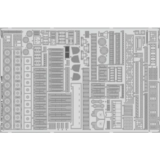 Eduard 53112 1/200 USS Arizona Detail Set Vol.6 - Superstructure for Trumpeter kits