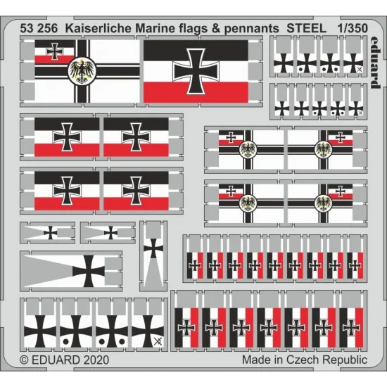 Eduard 53256 1/350 Kaiserlische Marine Flags & Pennants set - Model Ships & Boats