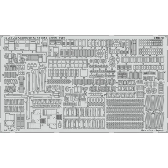 Eduard 53282 1/350 USS Constellation CV-64 part 2 Aircraft Detail Set for Trumpeter kits