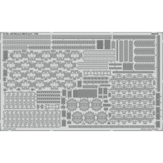 Eduard 53292 1/350 USS Missouri BB-630 Detail Parts for HobbyBoss kits