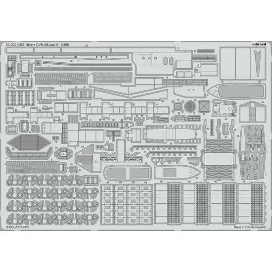 Eduard 53300 1/350 USS Nimitz CVN-68 Aircraft Carrier Photo-etched set for Trumpeter kits