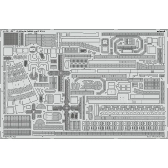 Eduard 53301 1/350 USS Nimitz CVN-68 Aircraft Carrier Photo-etched set for Trumpeter kits