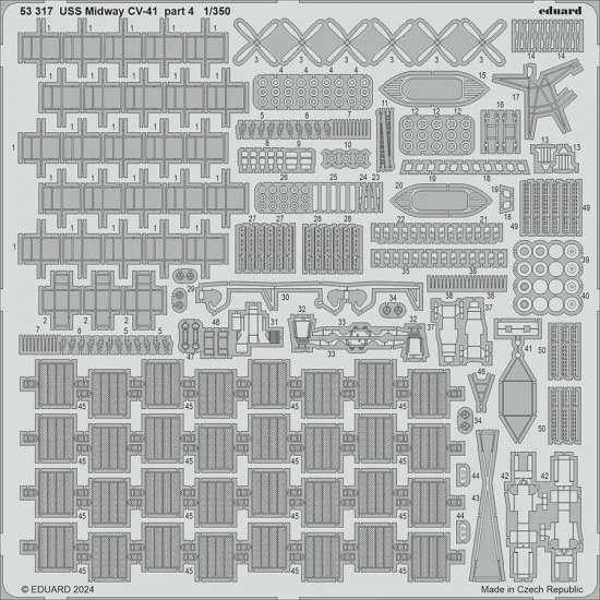 Eduard 53317 1/350 USS Midway CV-41 part 40 Detail set for Trumpeter kits