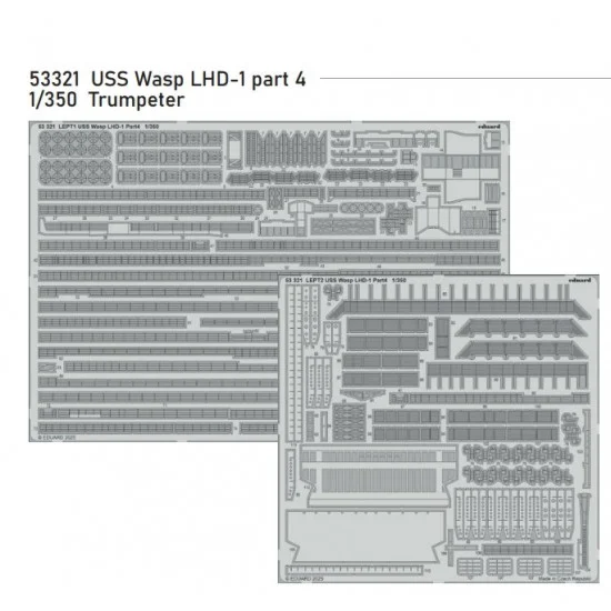 Eduard 53321 1/350 USS Wasp LHD-1 part 4 Detail Parts (PE set) for Trumpeter kits